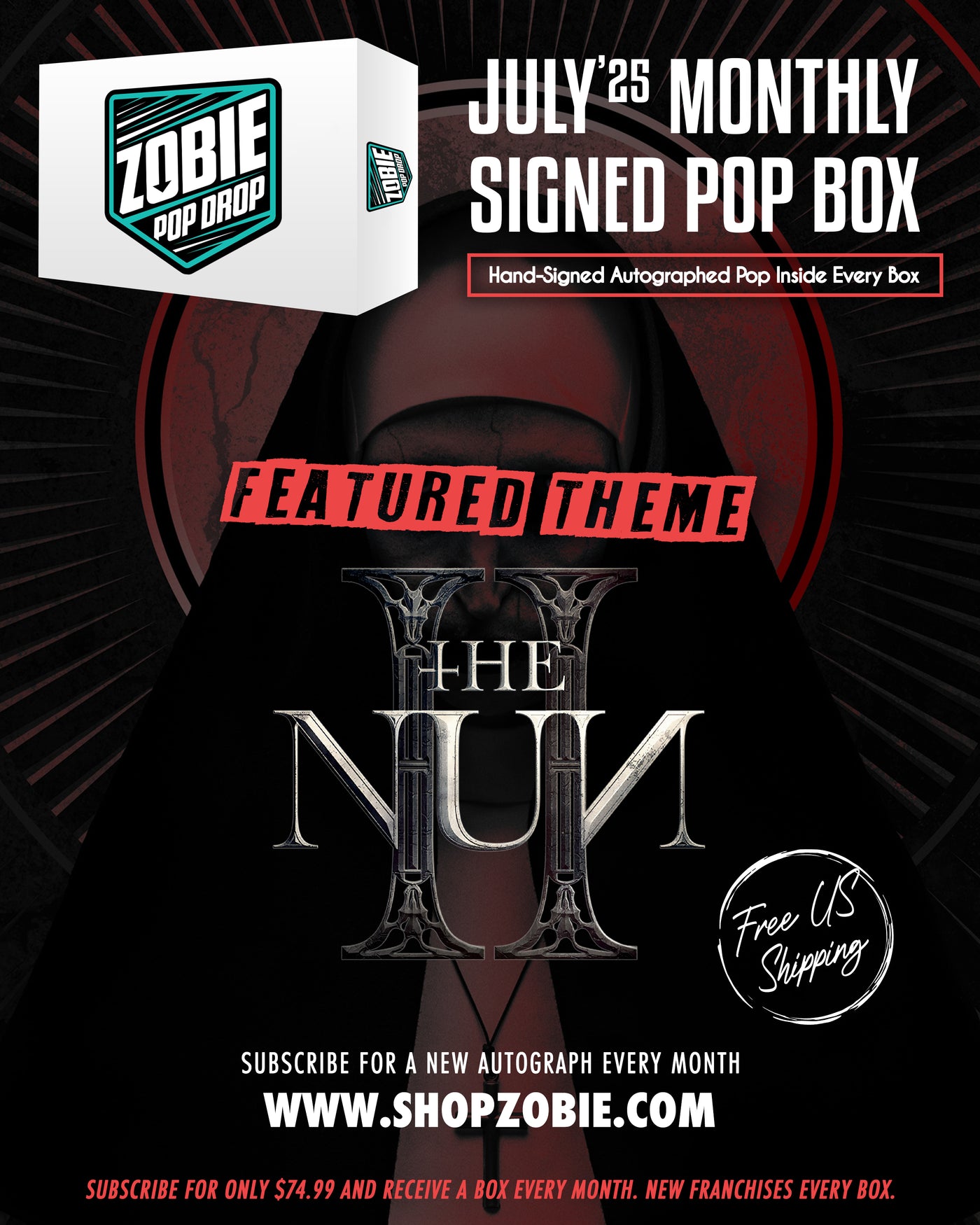 Zobie Pop Drop - Monthly Autographed Funko Pop Subscription