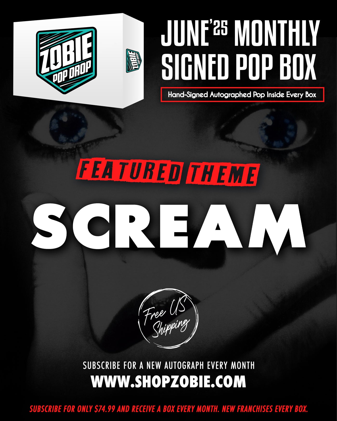 Zobie Pop Drop - Monthly Autographed Funko Pop Subscription