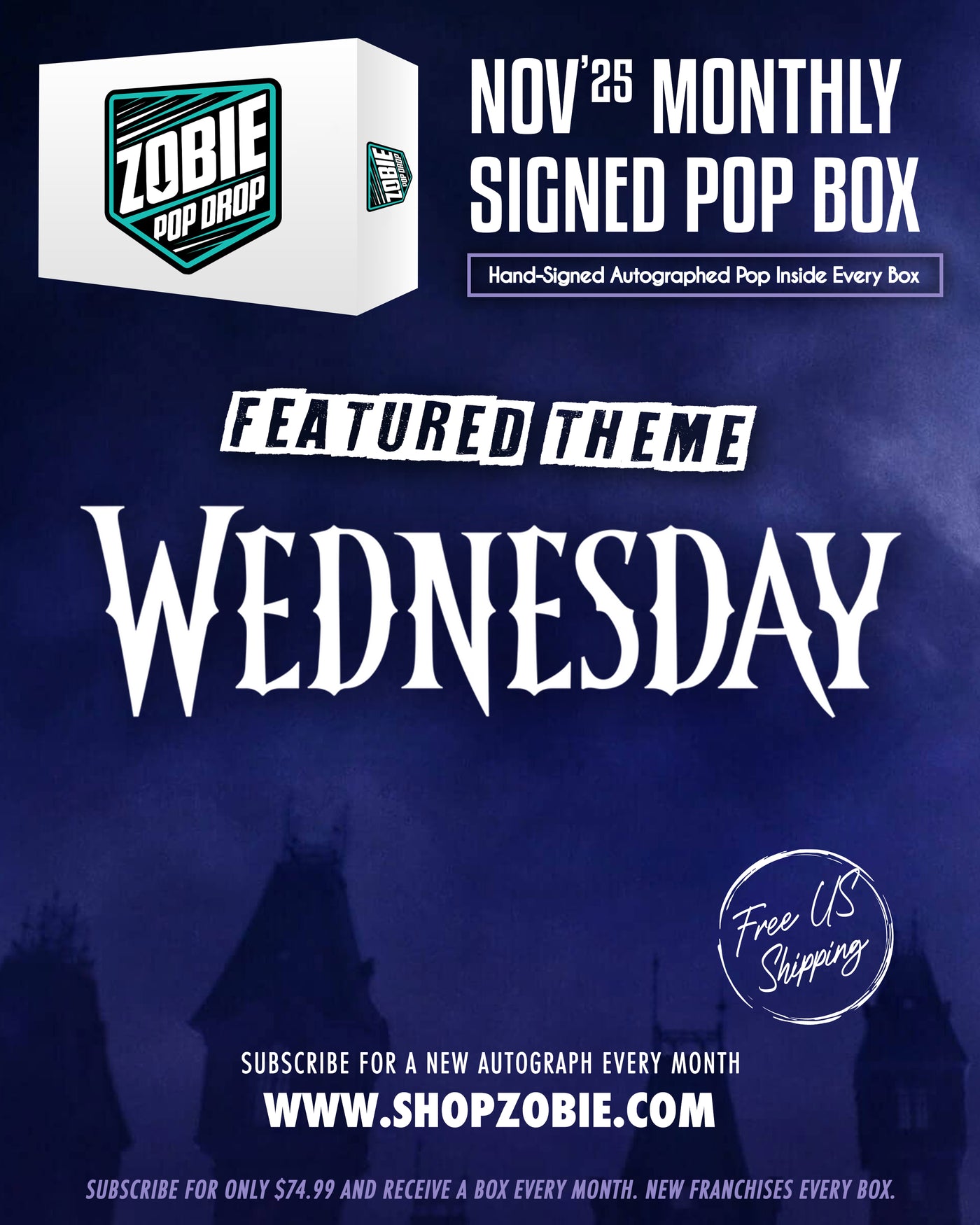Zobie Pop Drop - Monthly Autographed Funko Pop Subscription