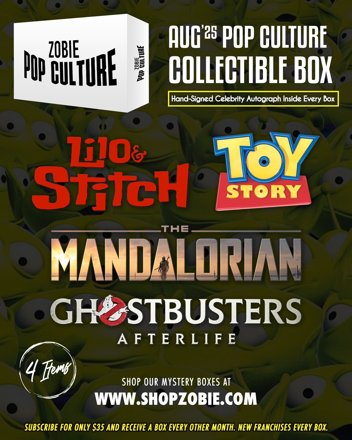 Zobie Pop Culture Bi-Monthly Subscription