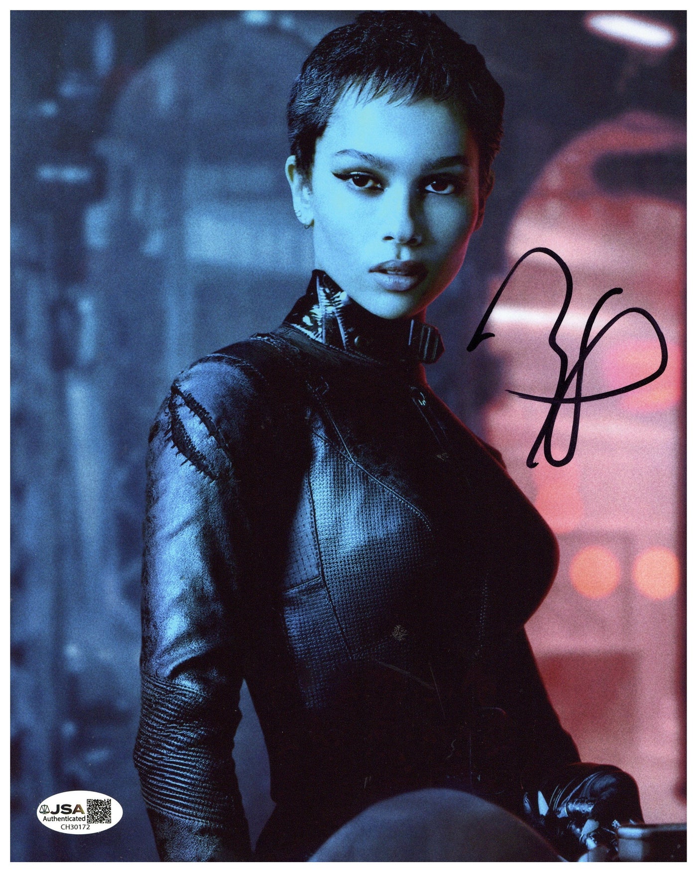 Zoe Kravitz Signed 8x10 Photo The Batman Autographed JSA COA 7