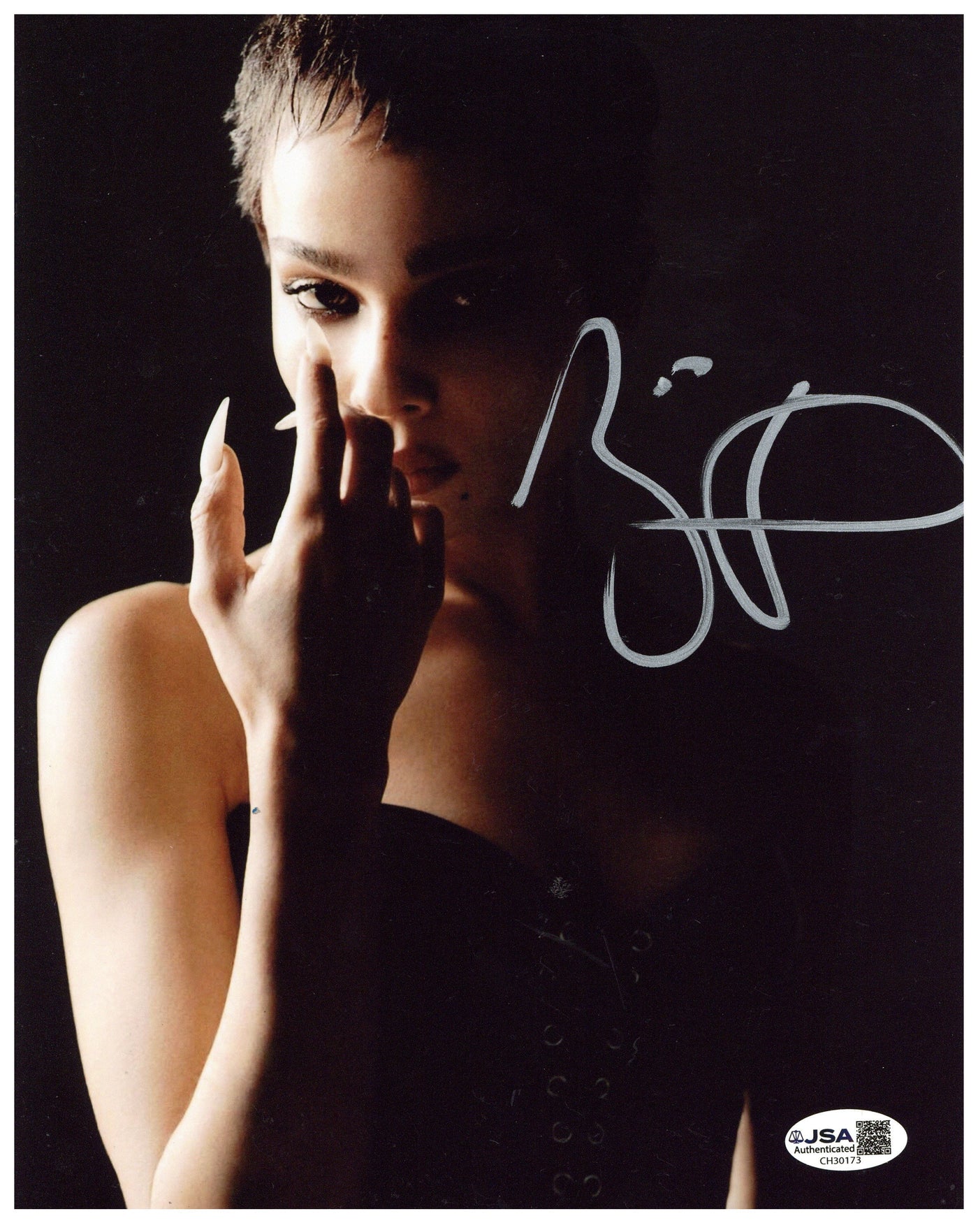 Zoe Kravitz Signed 8x10 Photo The Batman Autographed JSA COA 8