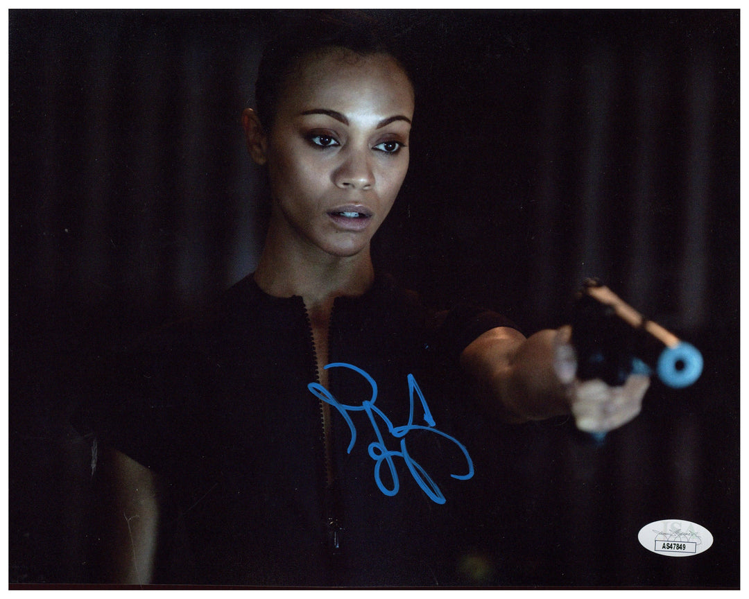 Zoe Saldana Signed 8x10 Photo Colombiana Autographed JSA COA