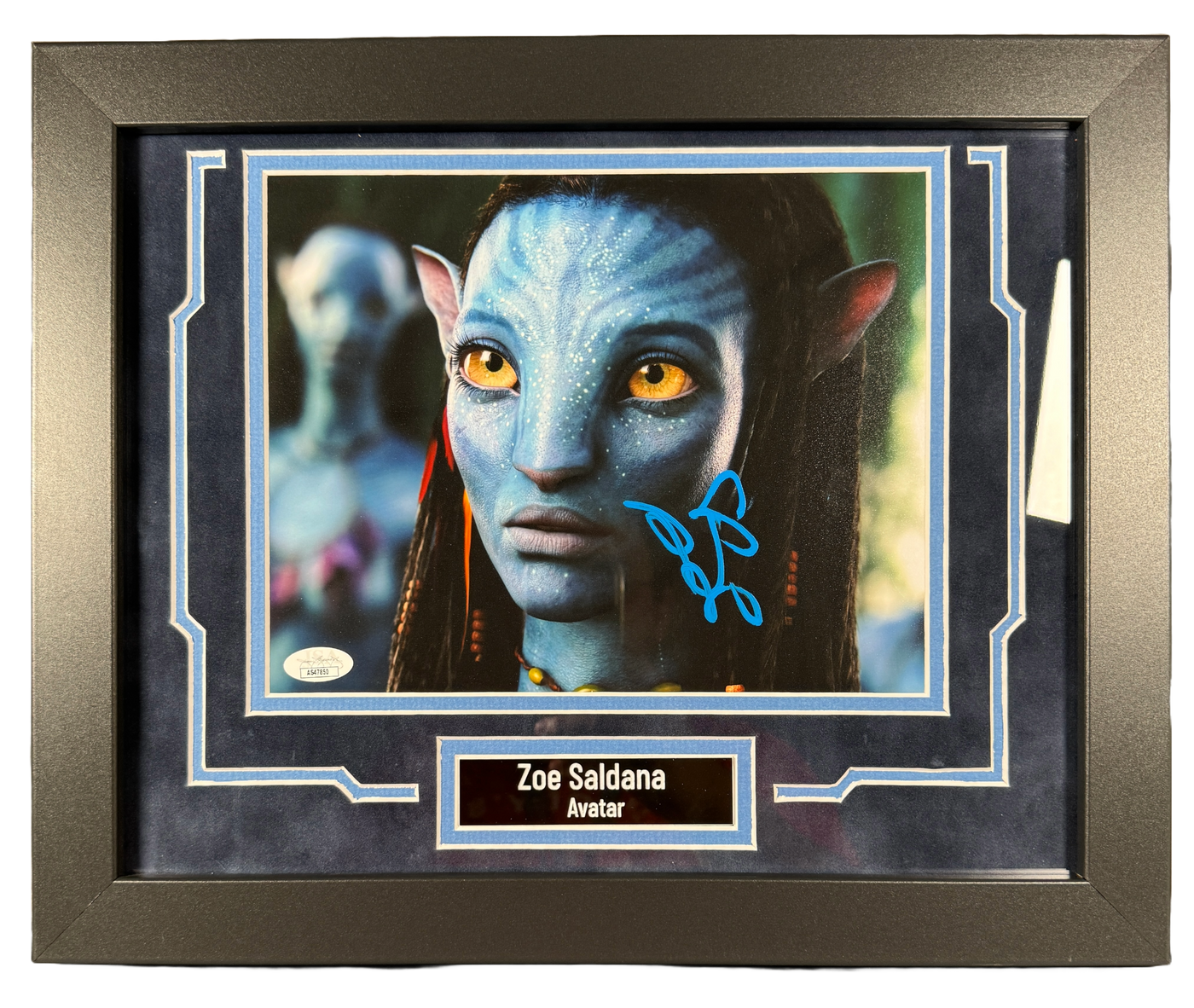 Zoe Saldana Signed and Custom Framed "Avatar" 8x10 Photo Autographed JSA COA