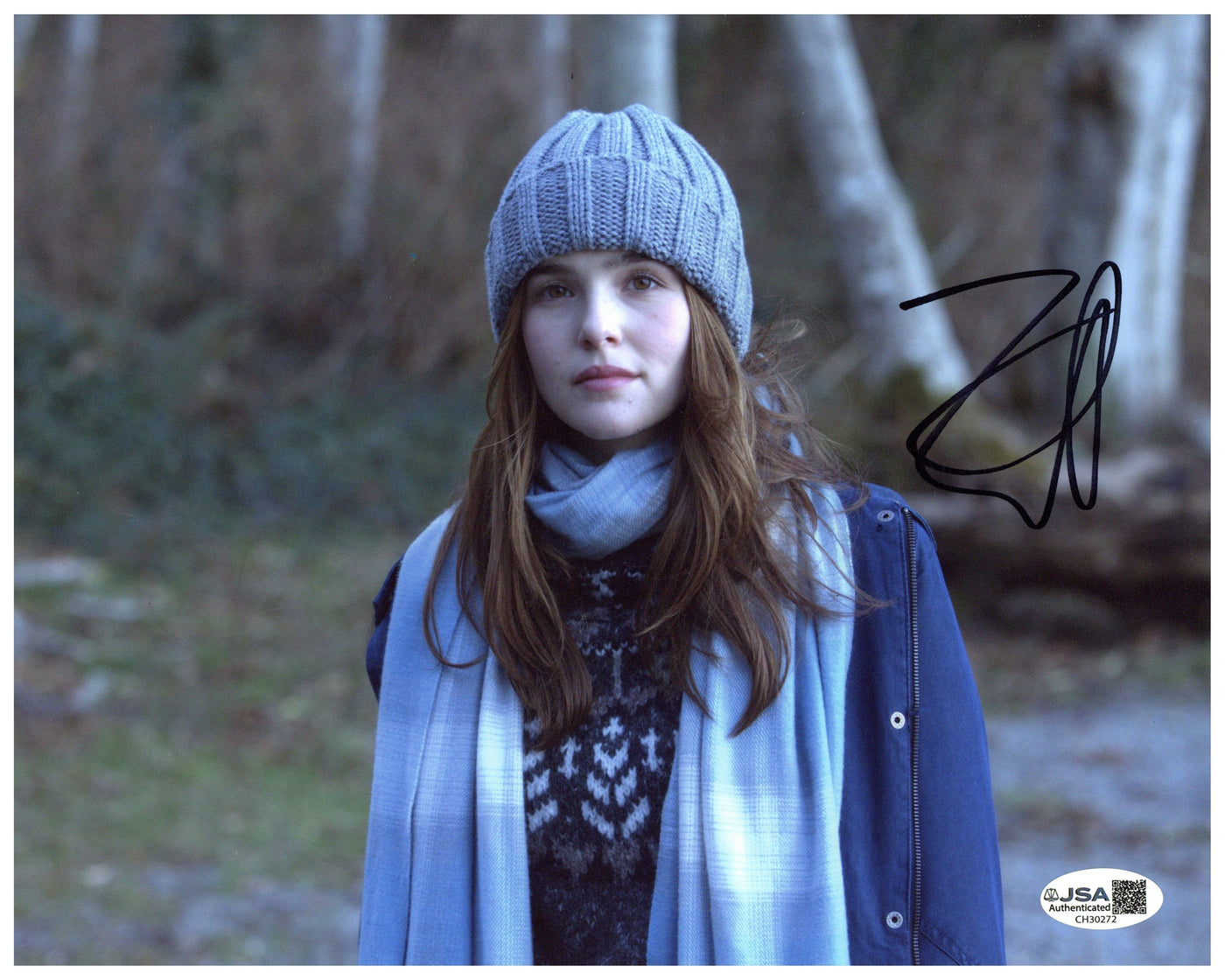 Zoey Deutch Signed 8x10 Photo Before I Fall Autographed JSA COA