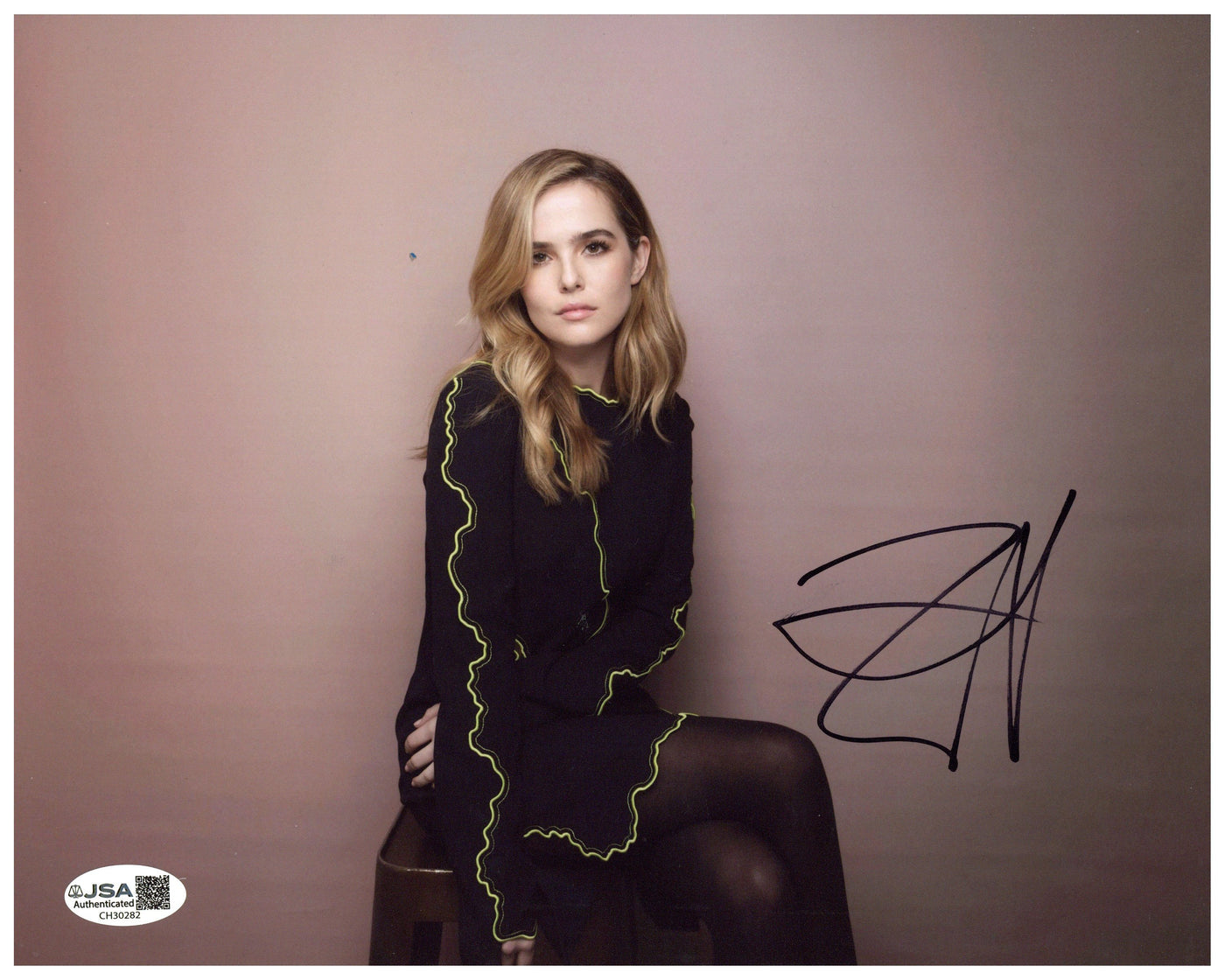 Zoey Deutch Signed 8x10 Photo Vampire Academy Autographed JSA COA
