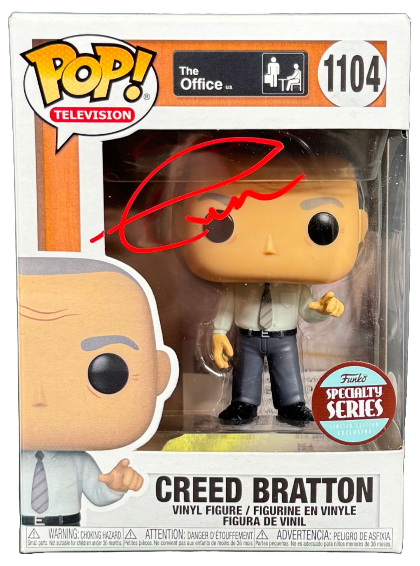 Creed Bratton Signed The Office Creed Funko Pop Autographed JSA COA