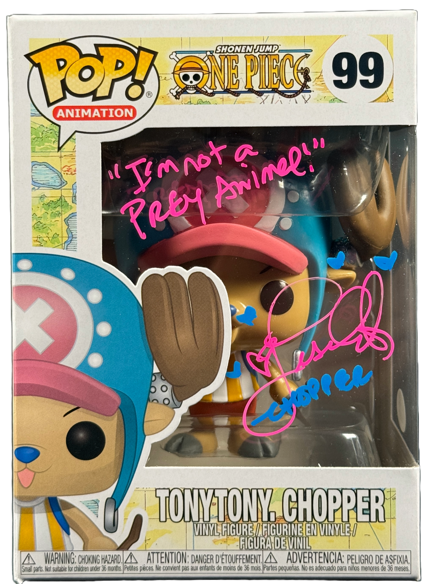 Lisa Ortiz Signed Funko POP One Piece Tony Tony Chopper Autograph JSA COA