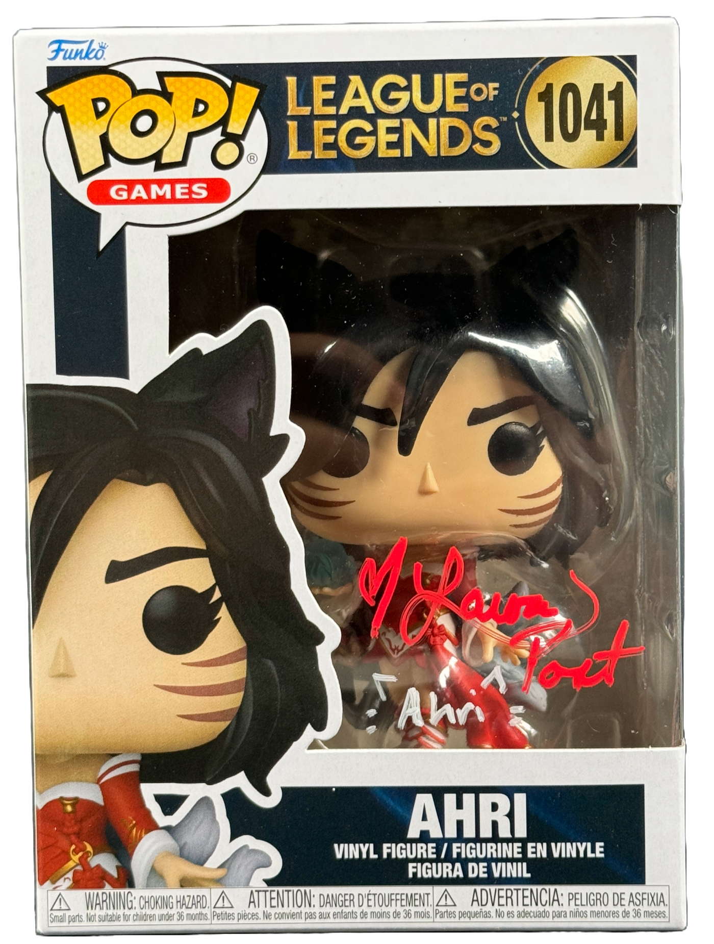 Laura Post Signed Funko POP League of Legends Ahri Autographed JSA COA