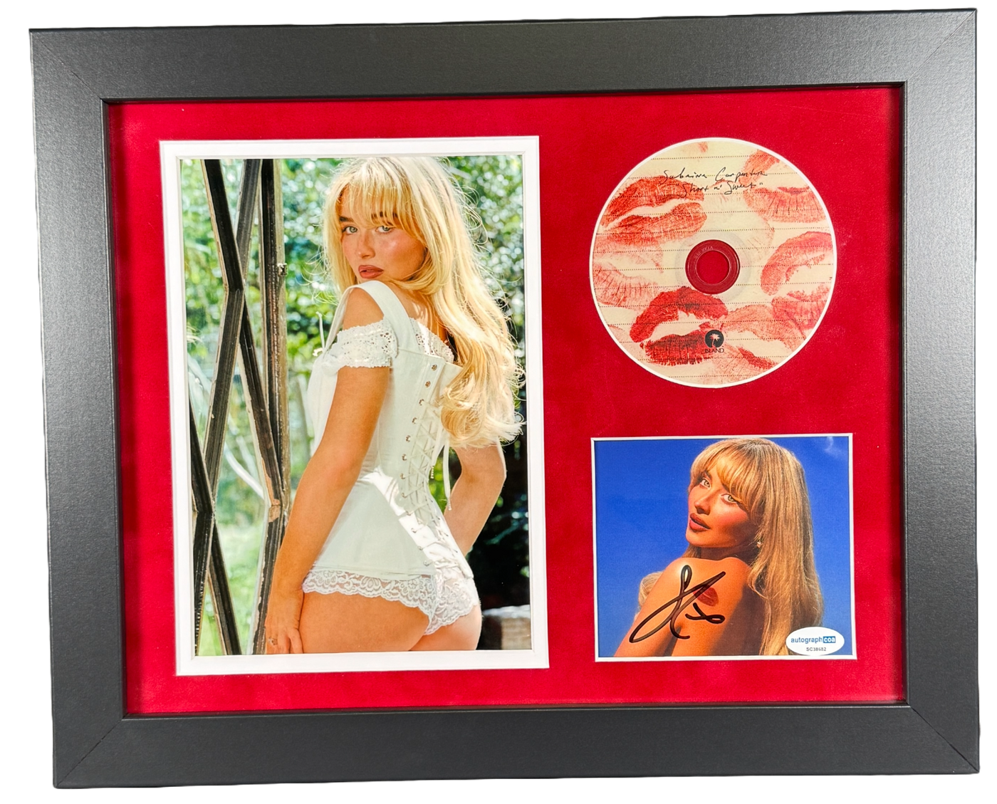 Sabrina Carpenter Signed Short n Sweet CD FRAMED Autographed ACOA COA 2