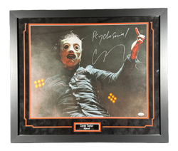 Image of Corey Taylor Signed 16X20 Photo Custom Framed Singer of Slipknot JSA COA