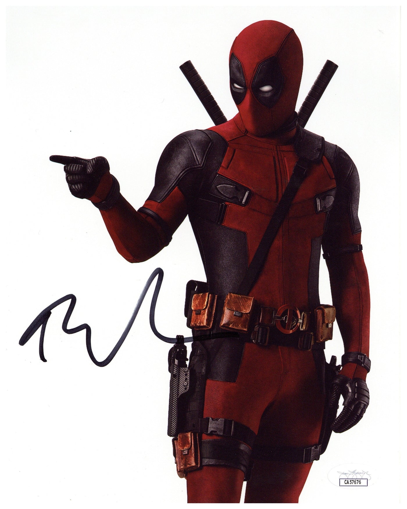 Ryan Reynolds Signed 8x10 Photo Deadpool Wade Wilson Autographed JSA COA