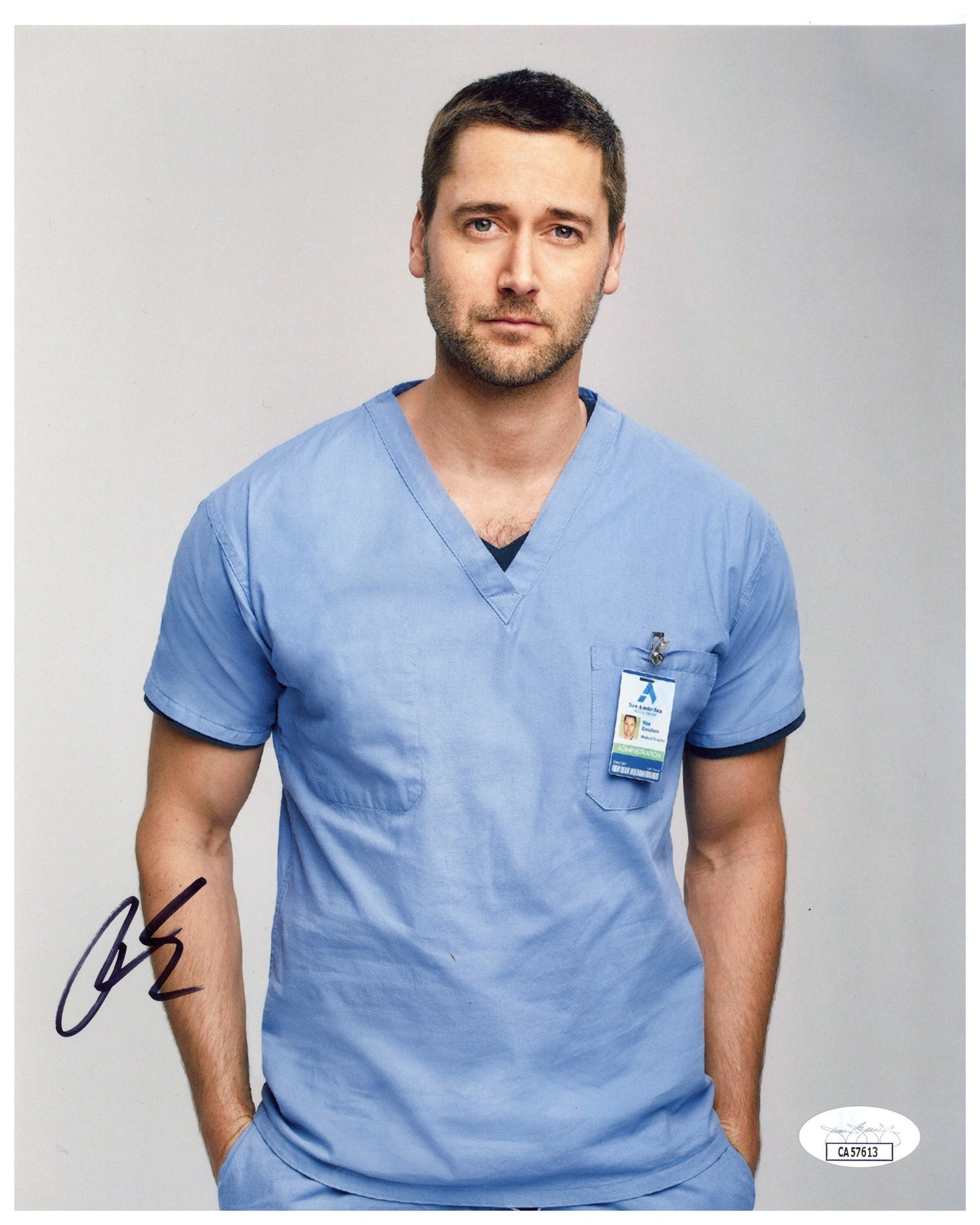Ryan Eggold Signed 8x10 Photo New Amsterdam Autographed JSA COA 2