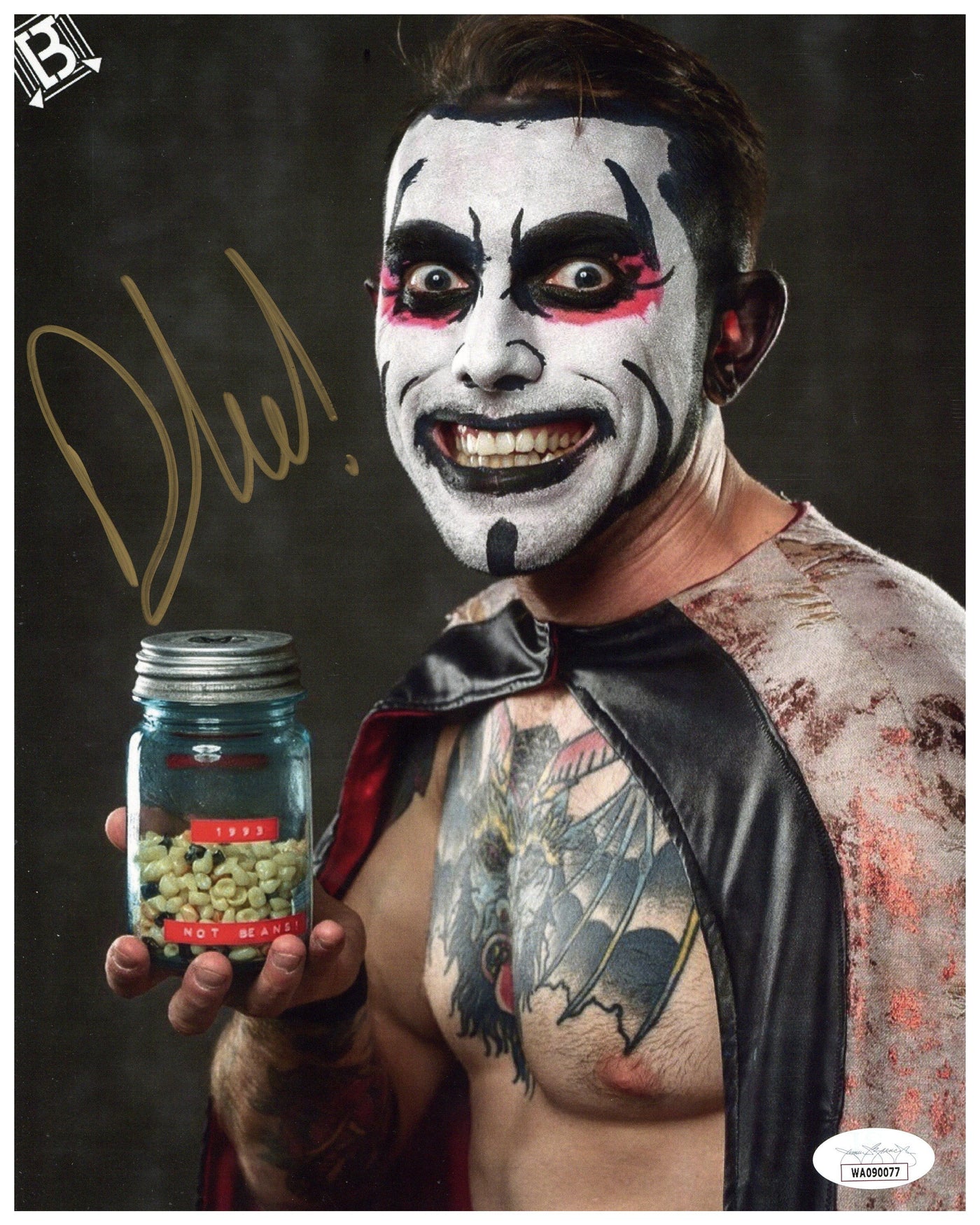 Danhausen Signed 8x10 Photo AEW Very Evil, Very Nice Autographed JSA COA