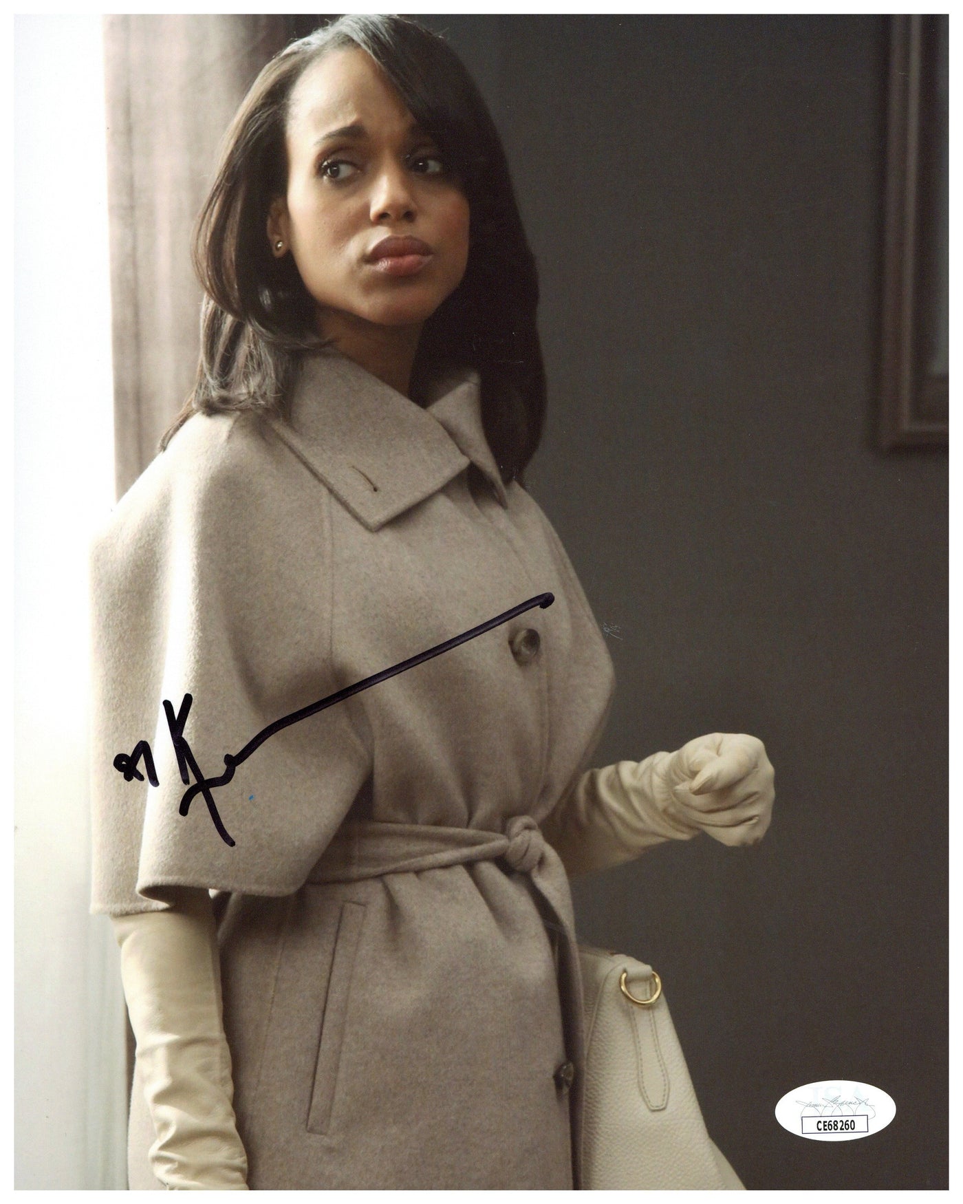 Kerry Washington Signed 8x10 Photo Scandal Autographed JSA COA