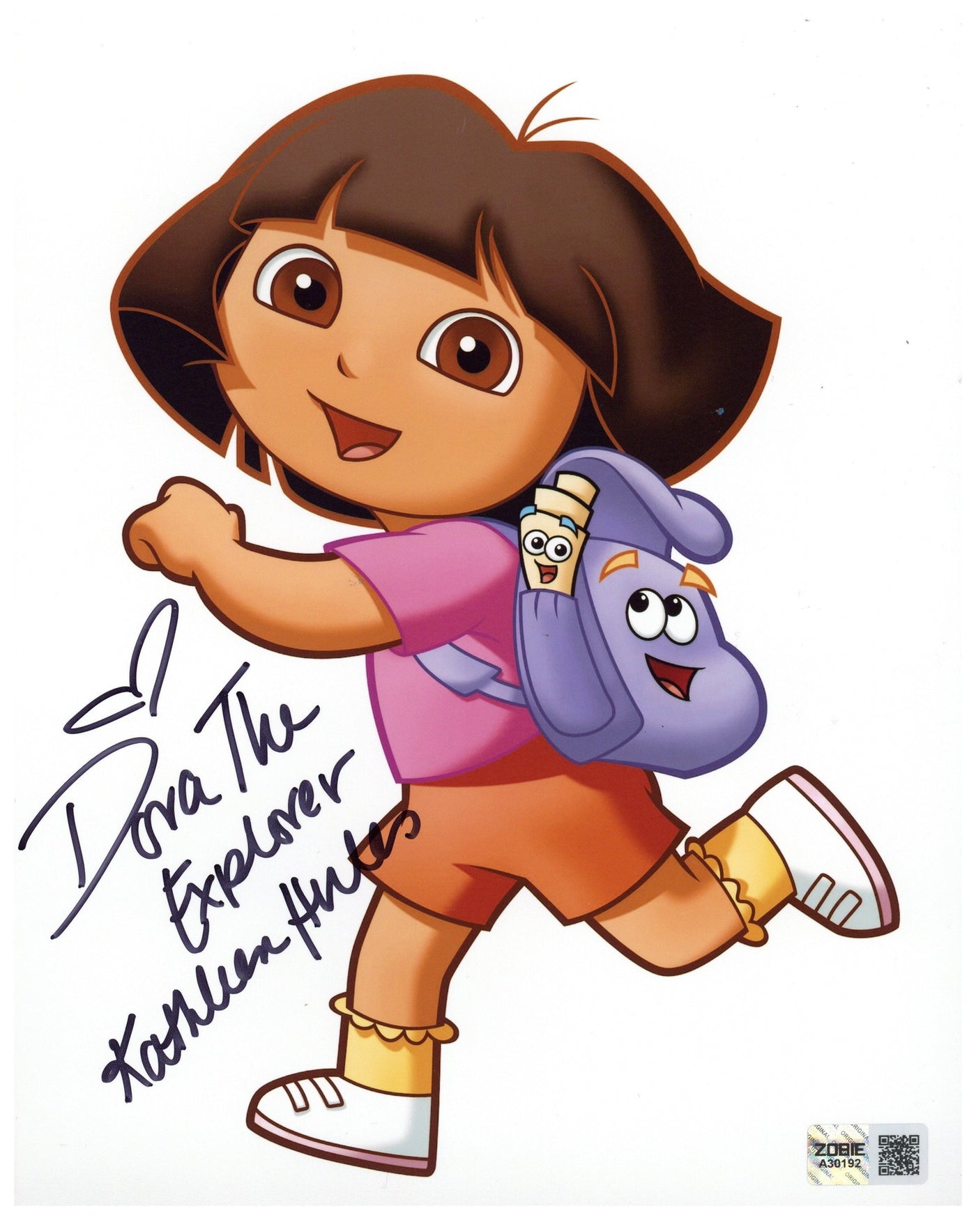 Kathleen Herles Signed 8x10 Photo Dora the Explorer Autographed Zobie COA 2