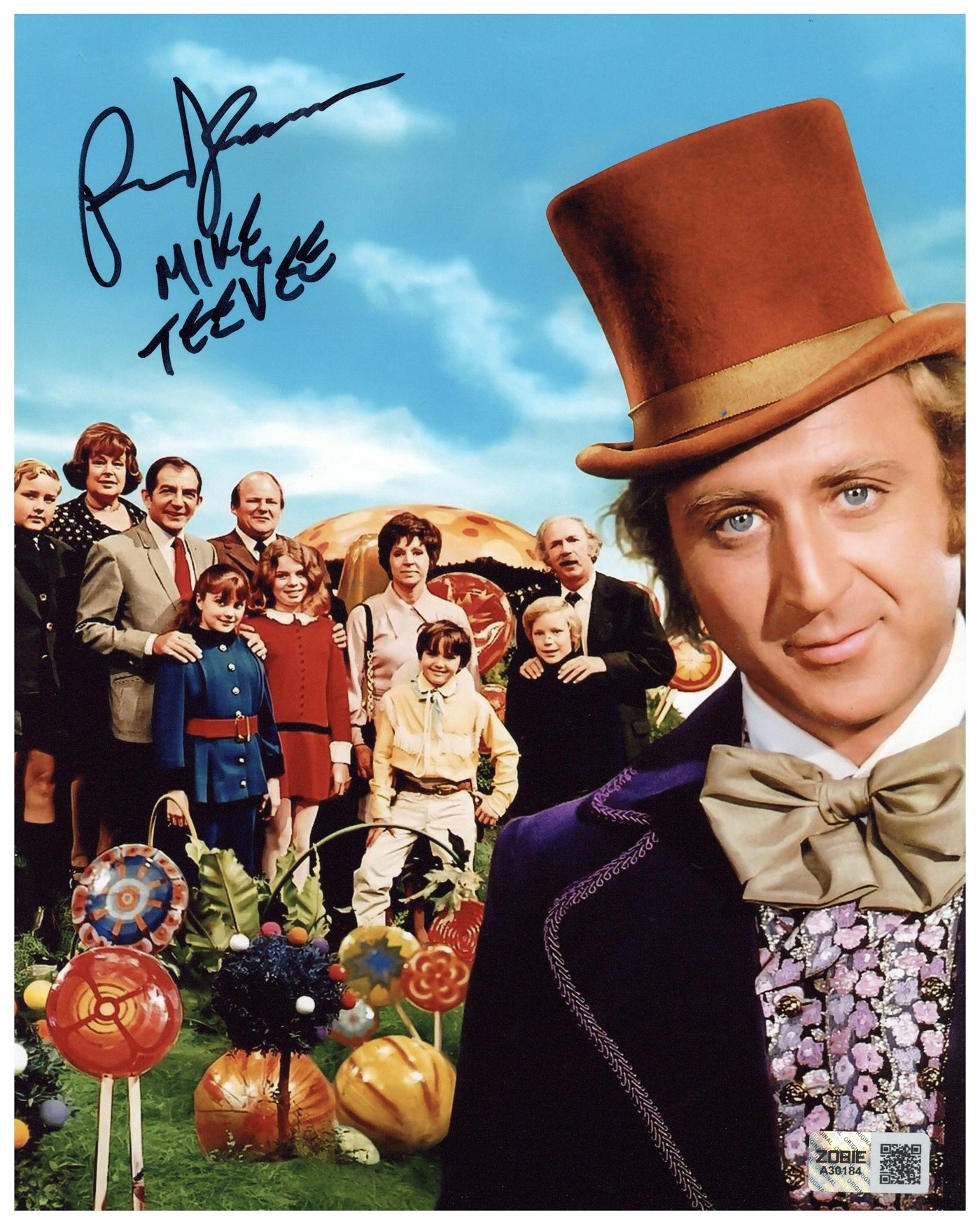 PARIS THEMMEN Signed 8x10 Photo Willy Wonka Autographed Zobie COA #2