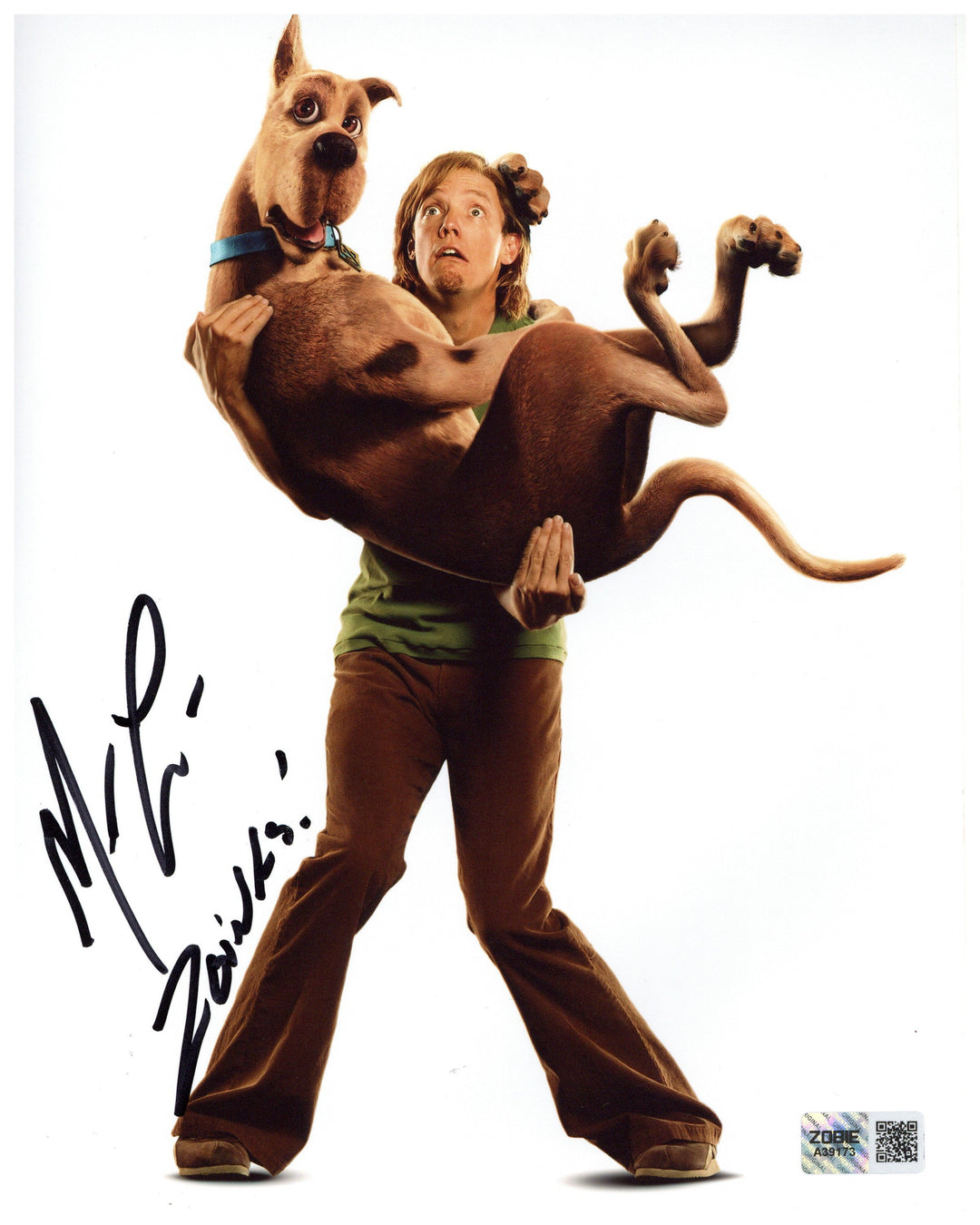 Matthew Lillard Signed 8x10 Photo Scooby Doo Shaggy Autographed Zobie COA 3