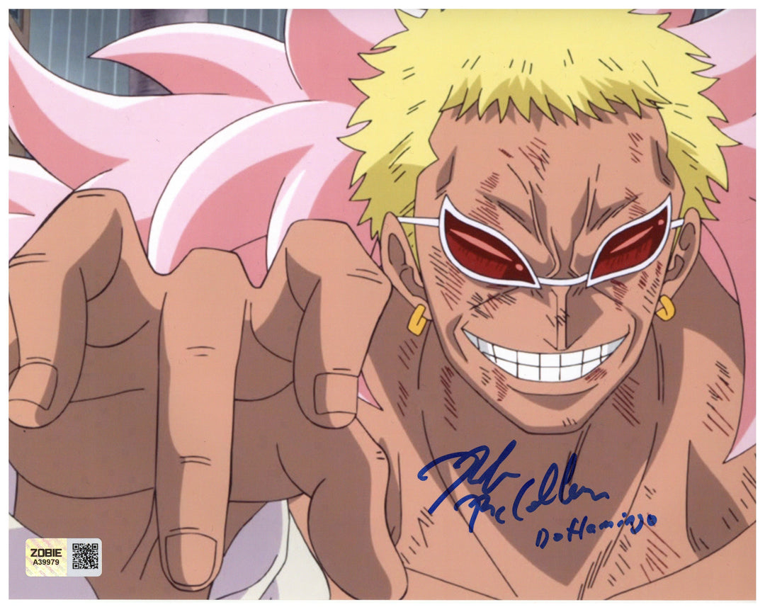 Robert McCollum Signed 8x10 Photo One Piece Donquixote Doflamingo Zobie COA