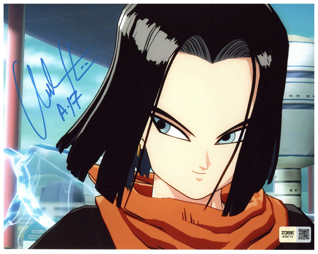Chuck Huber Signed 8x10 Photo Dragon Ball Android 17 Autographed Zobie COA