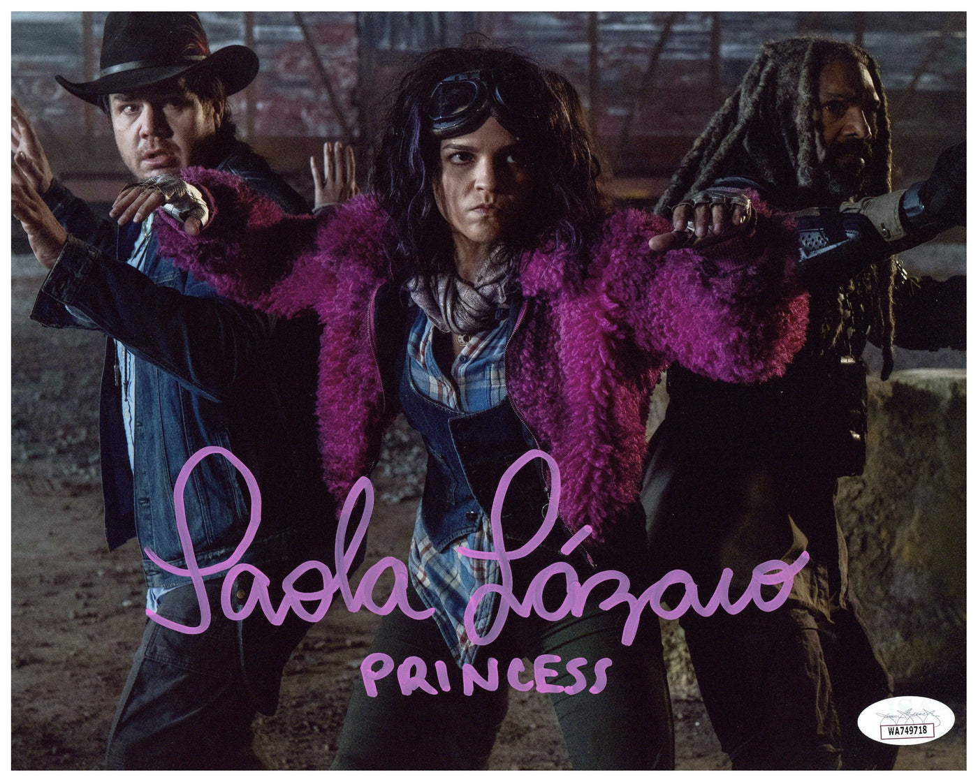 Paola Lázaro Signed 8x10 Photo The Walking Dead Princess Authentic Autographed JSA 4