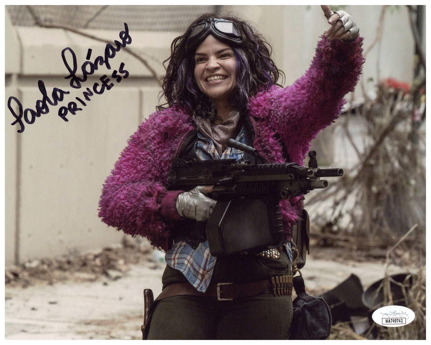 Paola Lázaro Signed 8x10 Photo The Walking Dead Princess Authentic Autographed JSA 3