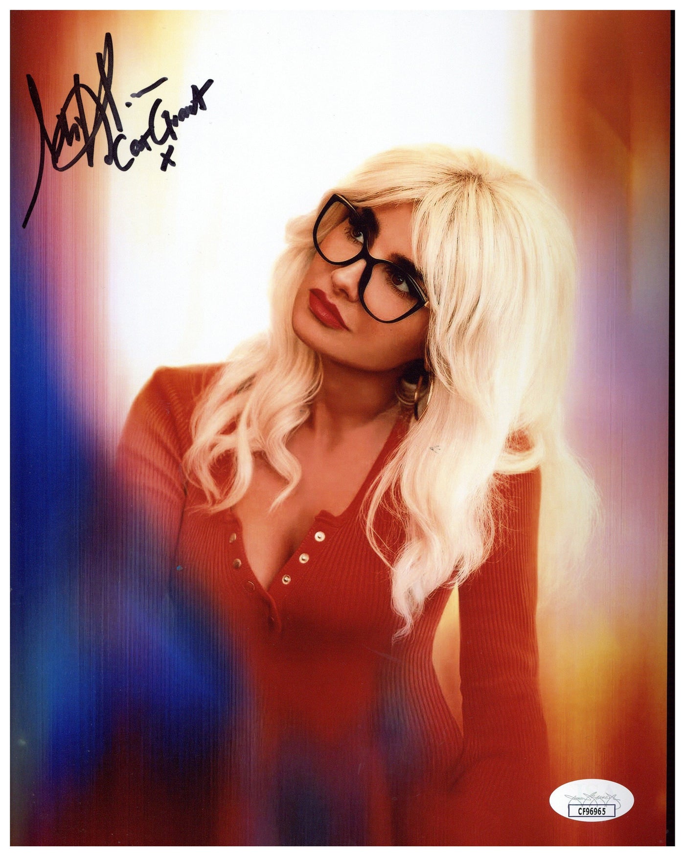 Mikaela Hoover Signed 8x10 Photo Superman Cat Grant Autographed JSA COA