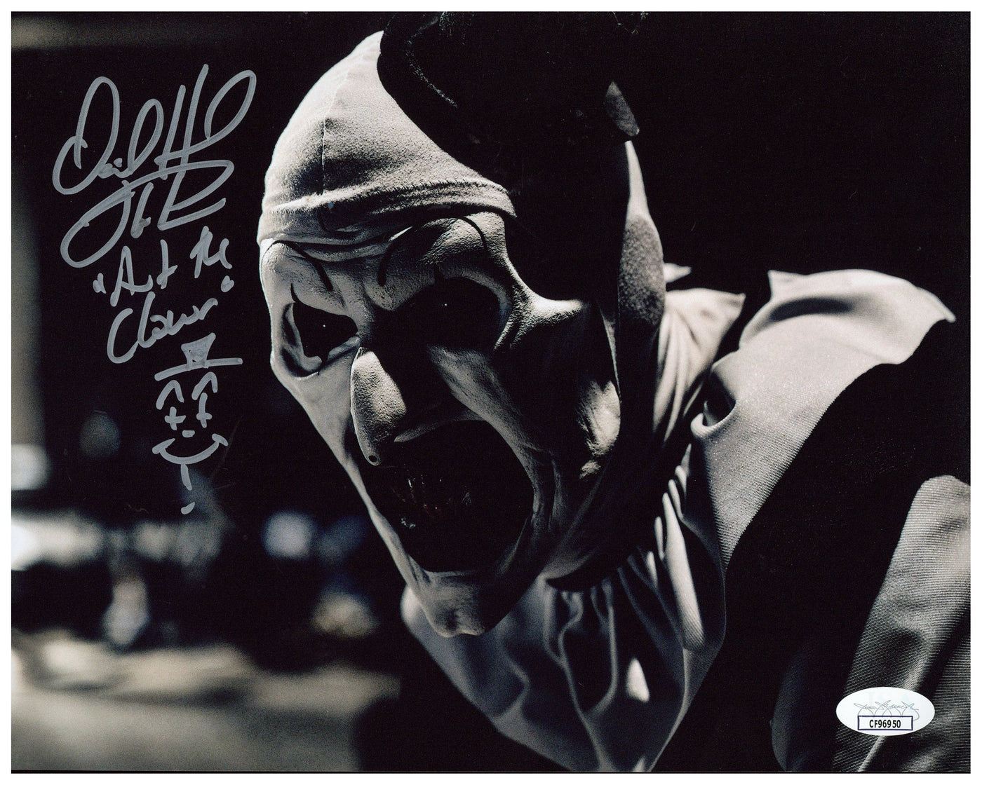 David Howard Thornton Signed 8x10 Photo Terrifier Autographed JSA COA 2
