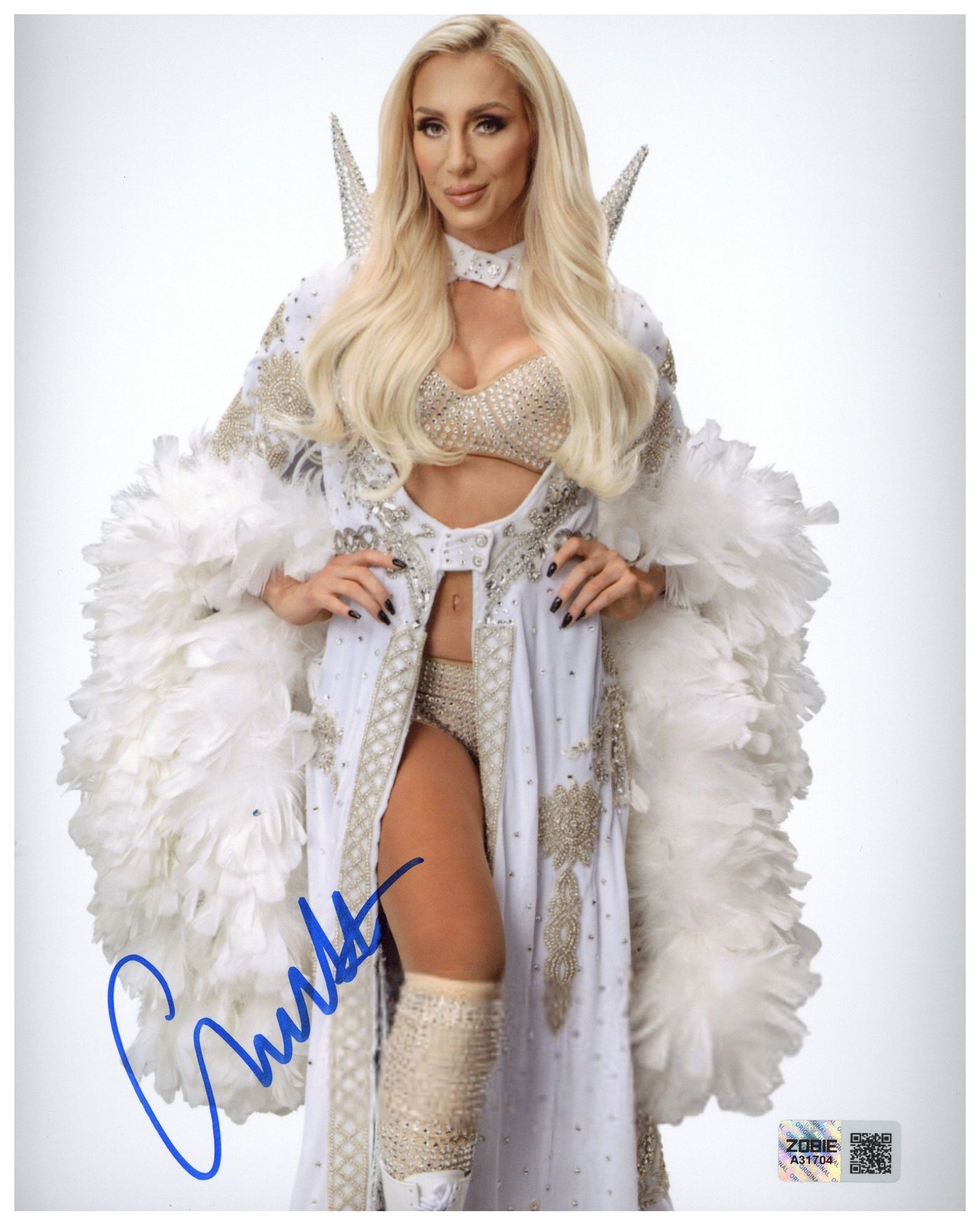 Charlotte Flair Signed 8x10 Photo WWE Pro Wrestler Autographed Zobie COA