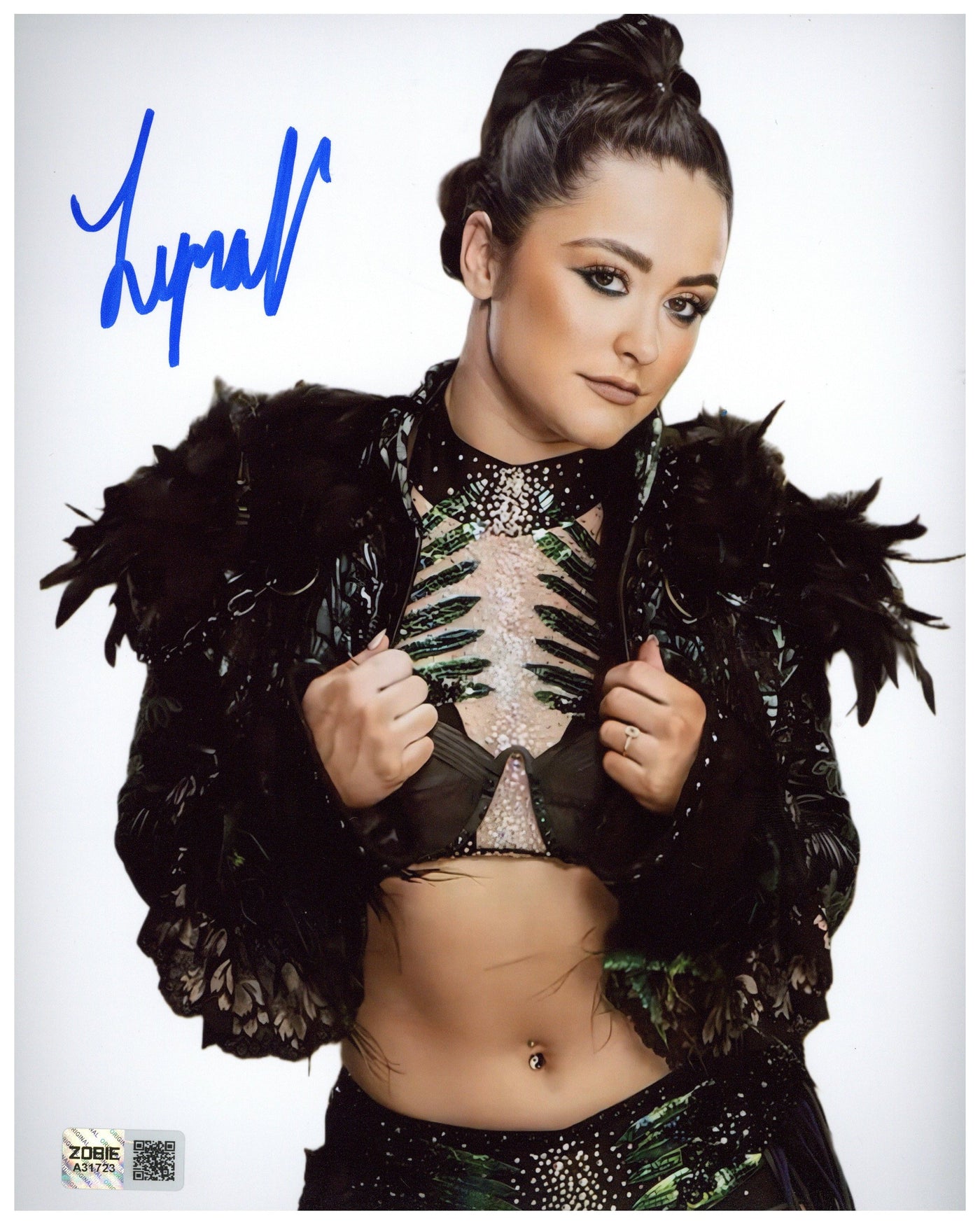 Lyra Valkyria Signed 8x10 Photo WWE Pro Wrestler Autographed  ZOBIE COA