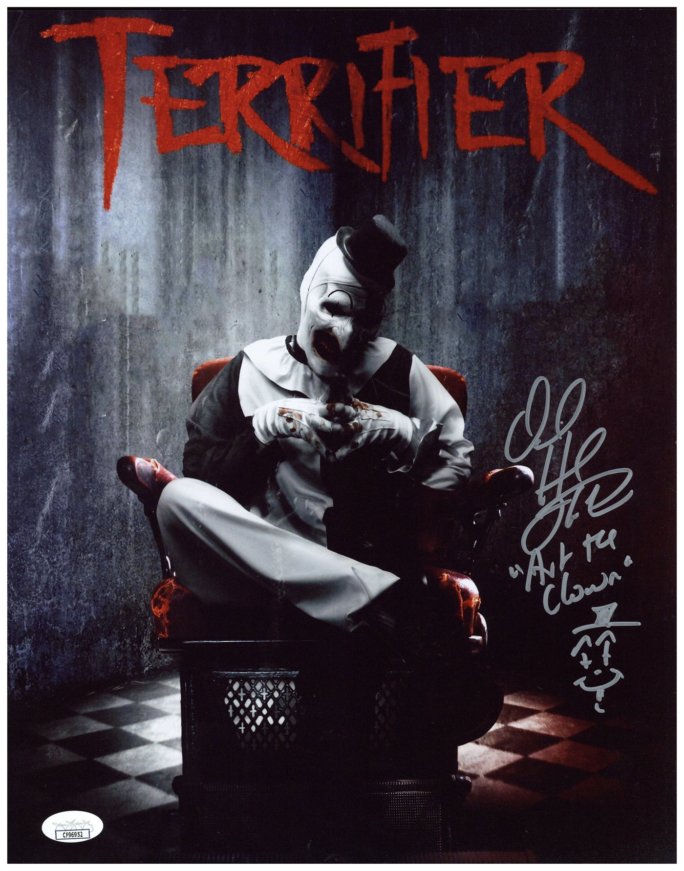 David Howard Thornton Signed 11x14 Photo Terrifier Art Autographed JSA COA 2