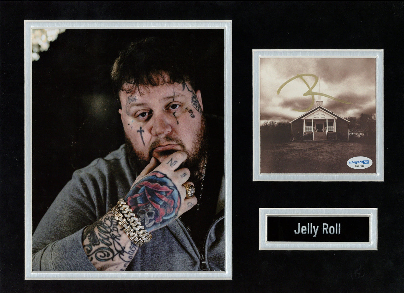 Jelly Roll Signed Whitsitt Chapel Framed Autographed ACOA #2
