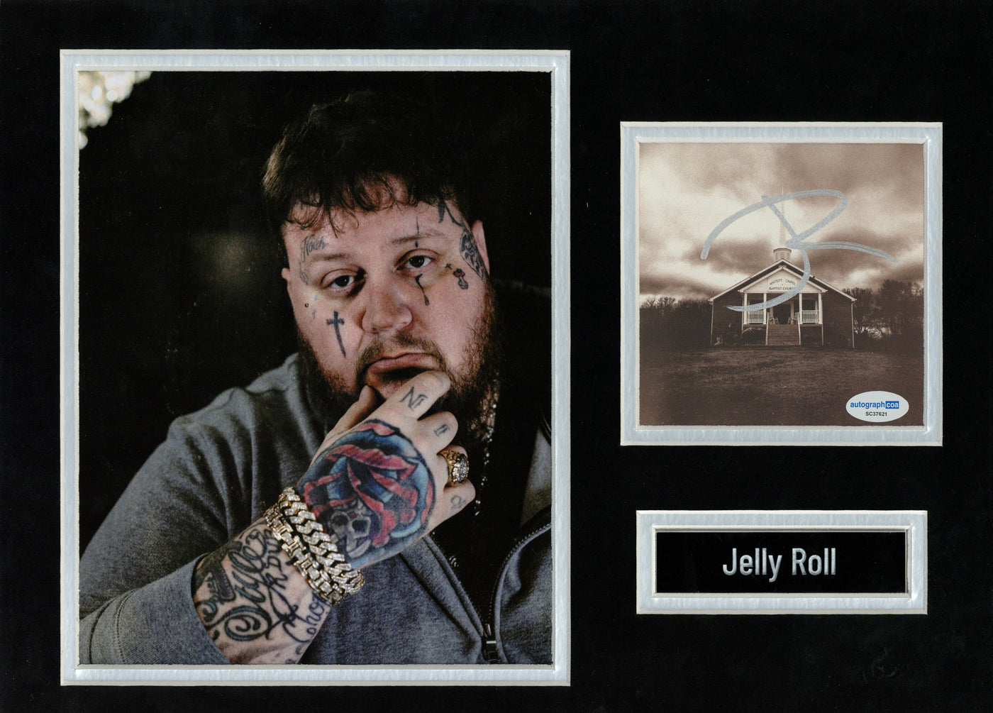 Jelly Roll Signed Whitsitt Chapel Framed Autographed ACOA