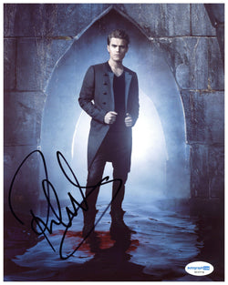 Image of Paul Wesley Signed 8x10 Photo The Vampire Diaries Autographed ACOA