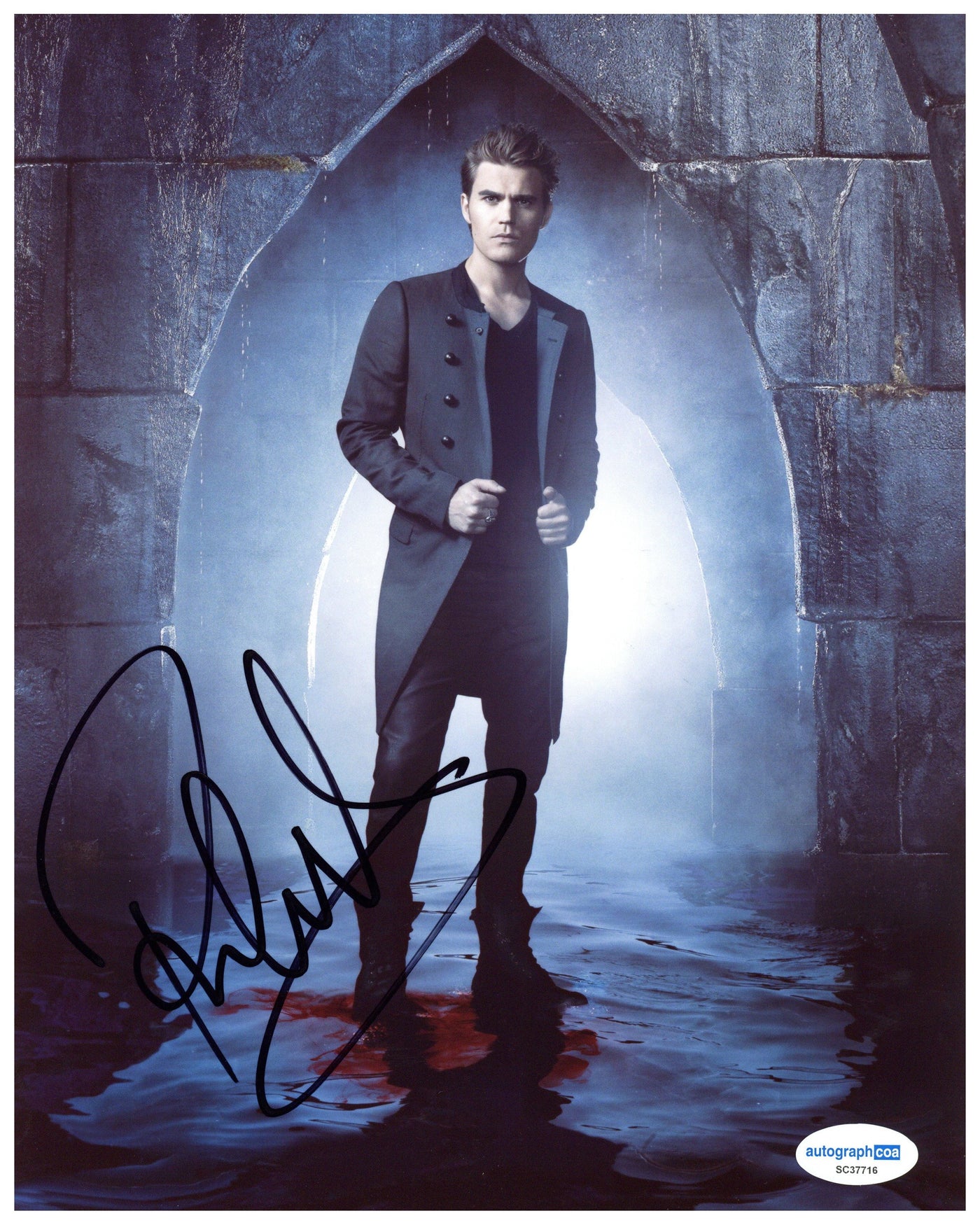 Paul Wesley Signed 8x10 Photo The Vampire Diaries Autographed ACOA