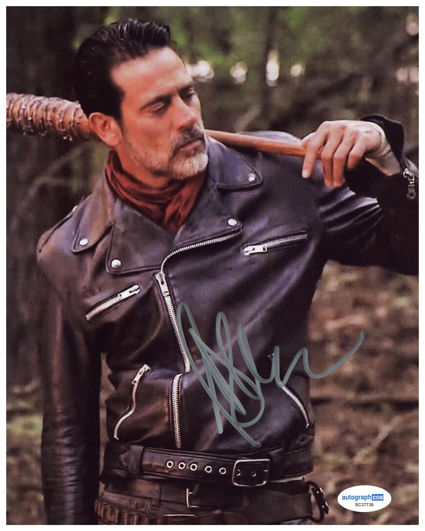 Jeffrey Dean Morgan Signed 8x10 Photo The Walking Dead Negan Autographed ACOA