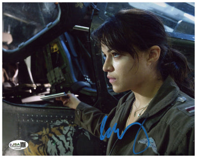 Michelle Rodriguez Signed 8x10 Photo Avatar Photograph JSA COA