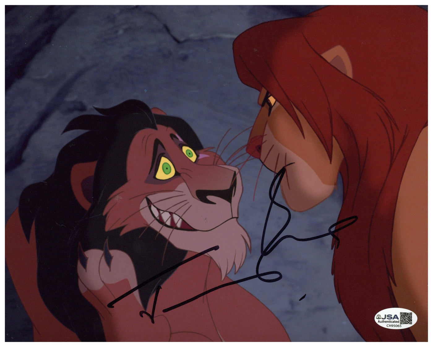 Jeremy Irons Signed 8x10 Photo Lion King Scar Autographed JSA COA 3