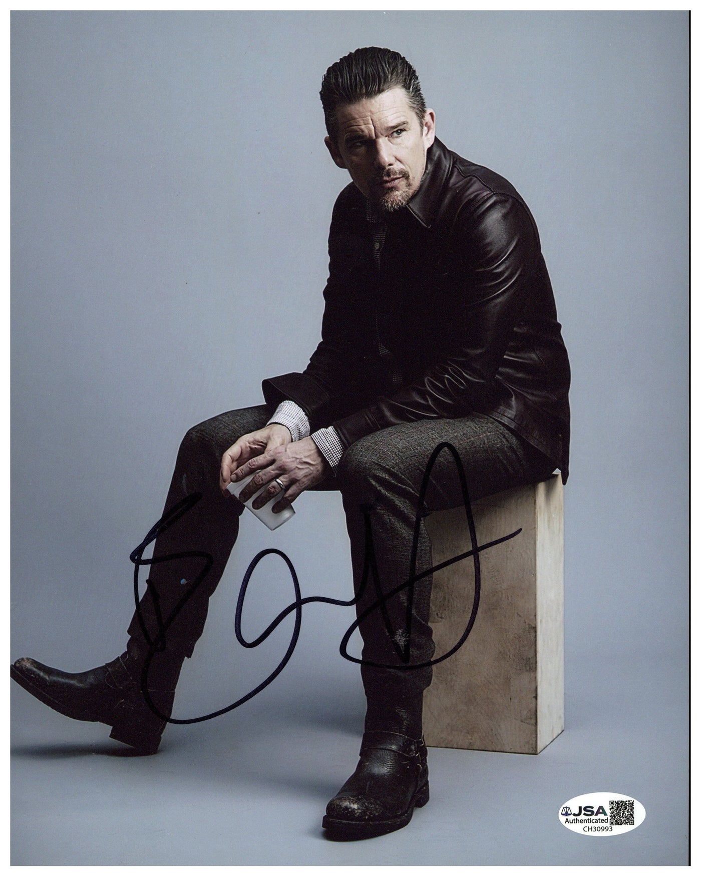 Ethan Hawke Signed 8x10 Photo Training Day Autographed JSA COA 5