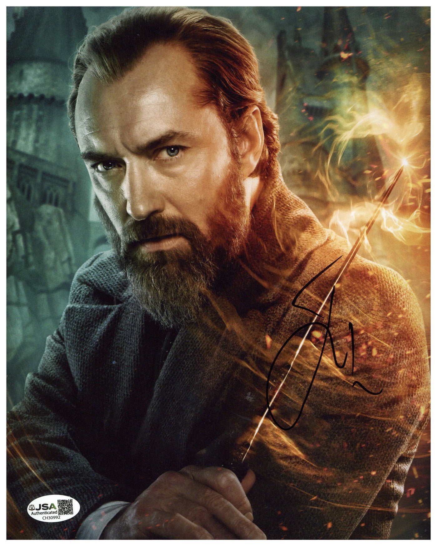 Jude Law Signed 8x10 Photo Fantastic Beasts Autographed JSA COA