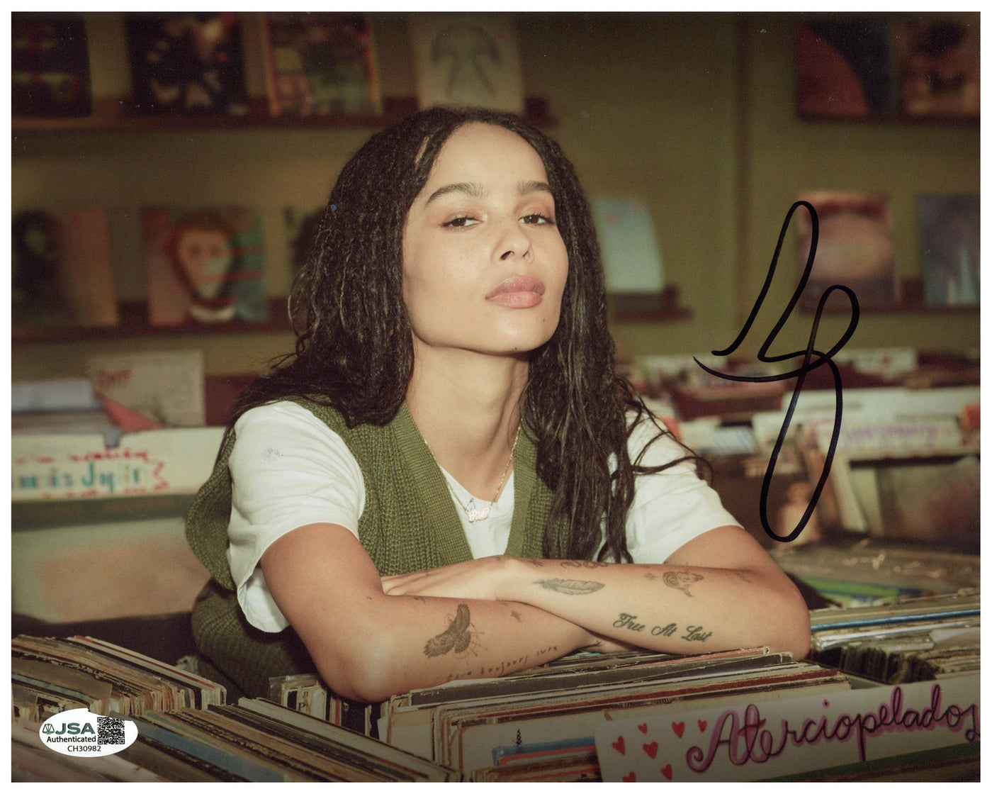 Zoe Kravitz Signed 8x10 Photo High Fidelity Autographed JSA COA 2