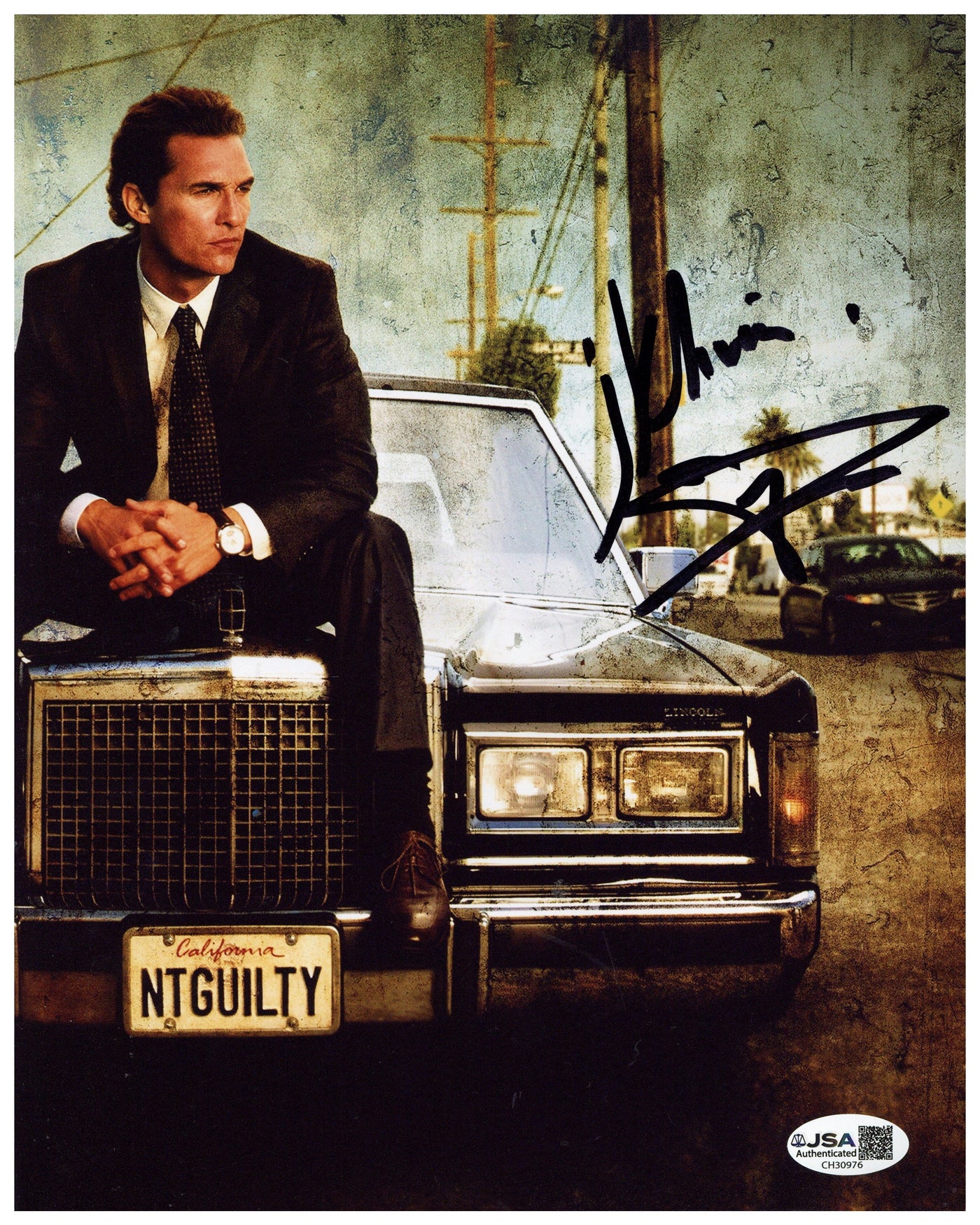 Matthew McConaughey Signed 8x10 Photo Lincoln Lawyer Autographed JSA COA