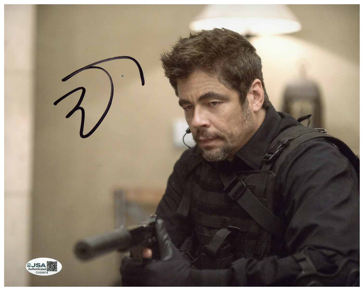 Benicio del Toro Signed 8x10 Photo Sicario Autographed JSA COA