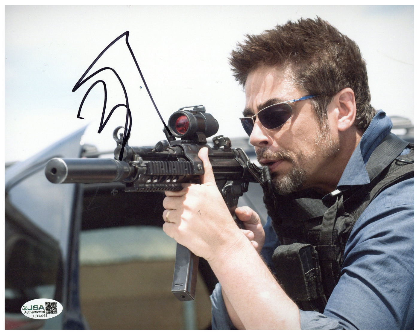 Benicio del Toro Signed 8x10 Photo Sicario Autographed JSA COA 2
