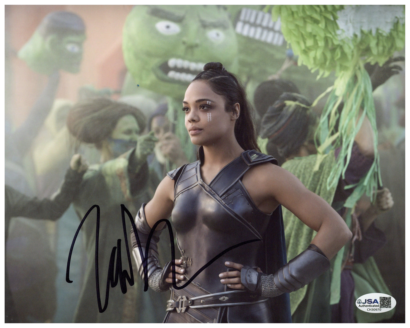 Tessa Thompson Signed 8x10 Photo Thor Ragnarok Autographed JSA COA