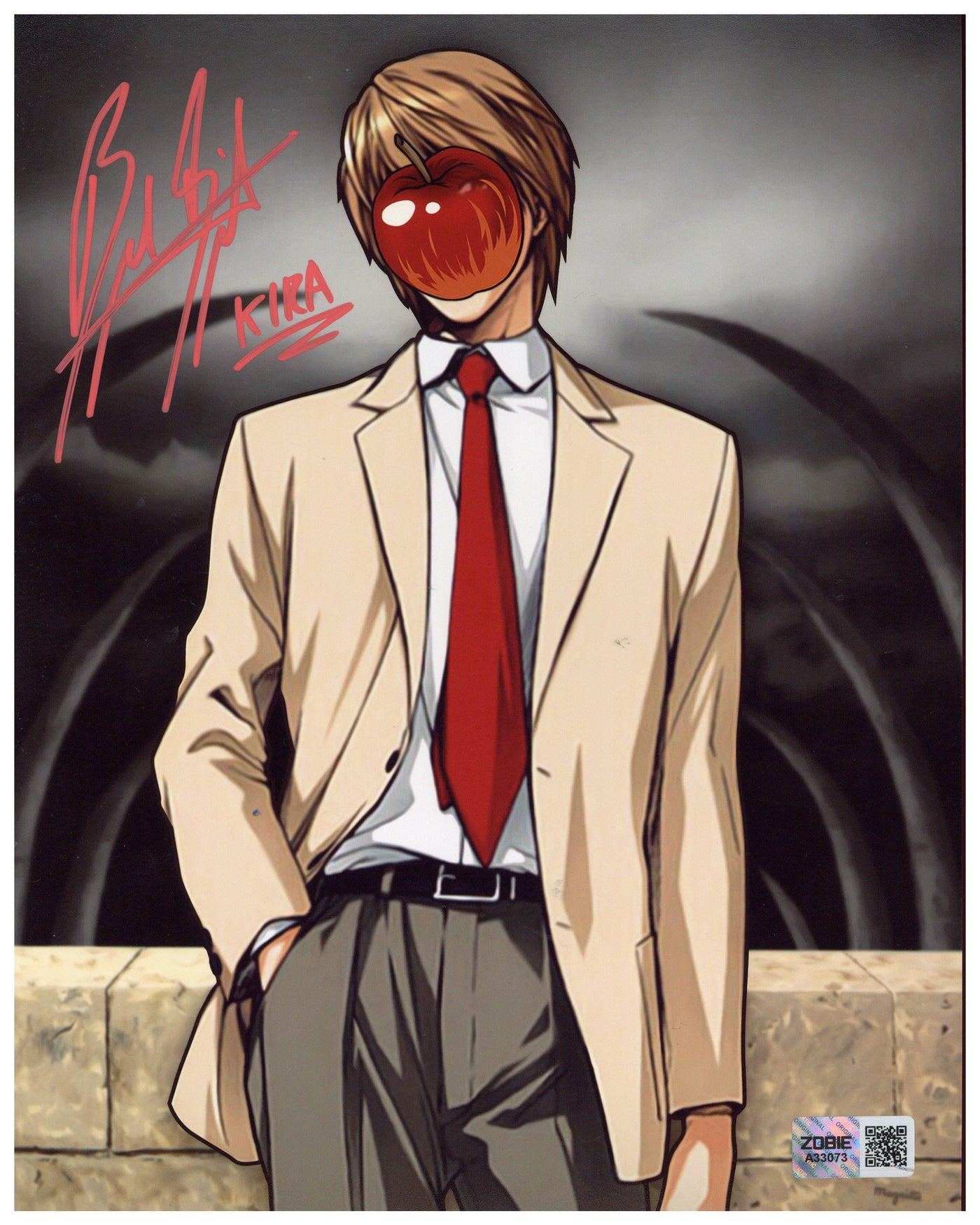 Brad Swaile Signed 8x10 Photo Death Note Light Kira Autographed JSA COA