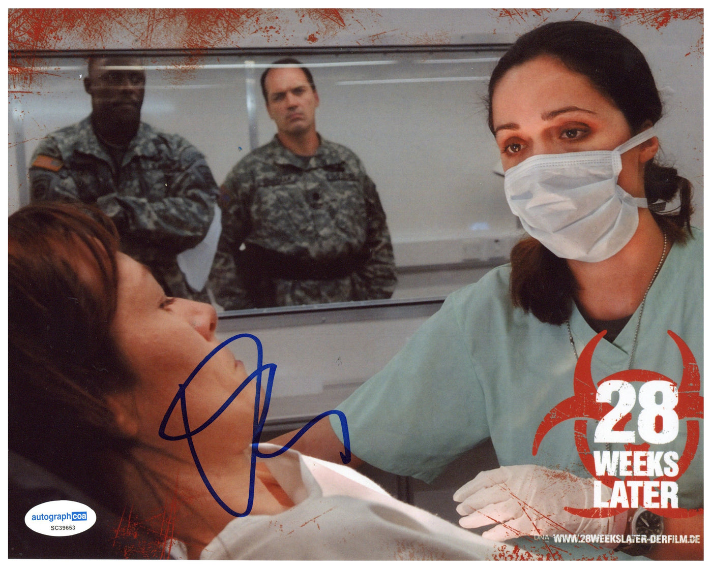 Rose Byrne Signed 8x10 Photo 28 Weeks Later Autographed ACOA