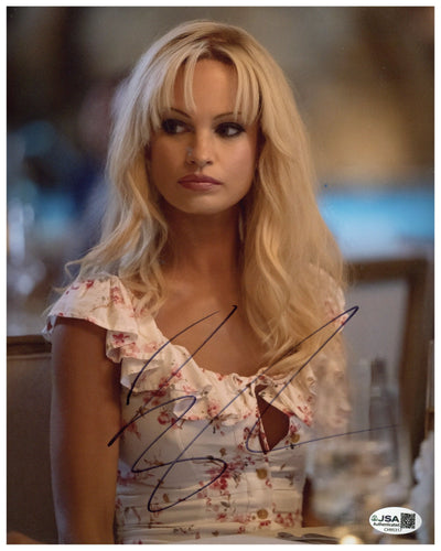 Lily James Signed 8x10 Photo Pam and Tommy Autographed JSA COA 3