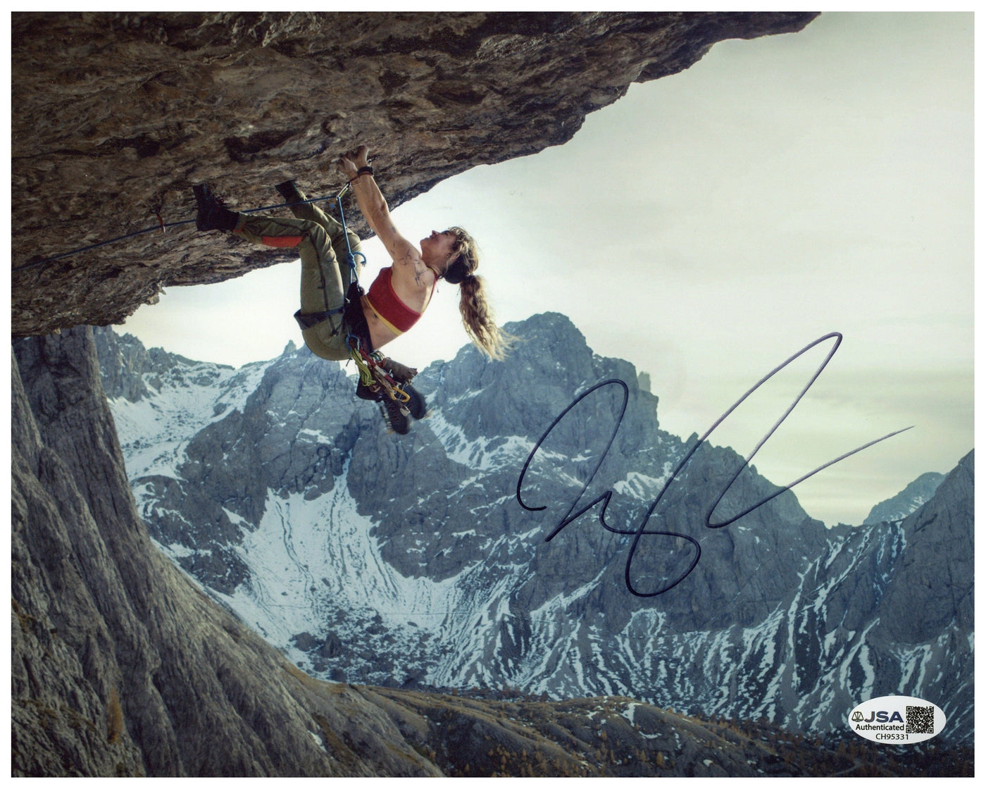 Lily James Signed 8x10 Photo Cliffhanger Autographed JSA COA