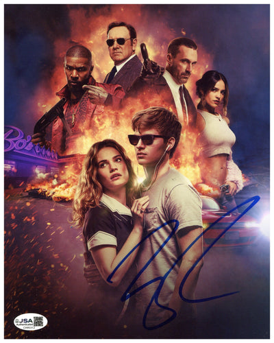 Lily James Signed 8x10 Photo Baby Driver Autographed JSA COA